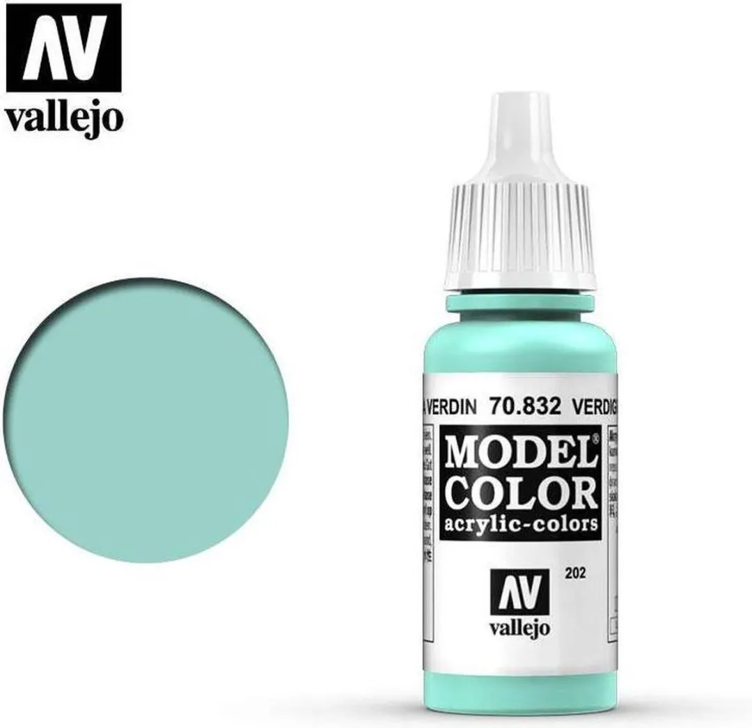 Vallejo 70832 Model Color Verdigris Glaze Acrylverf 17ml
