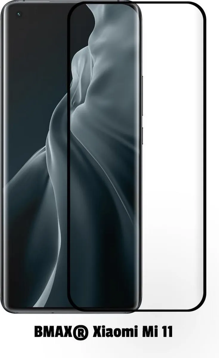 BMAX Screenprotector Xiaomi Mi 11 - 2 Stuks - Zwart