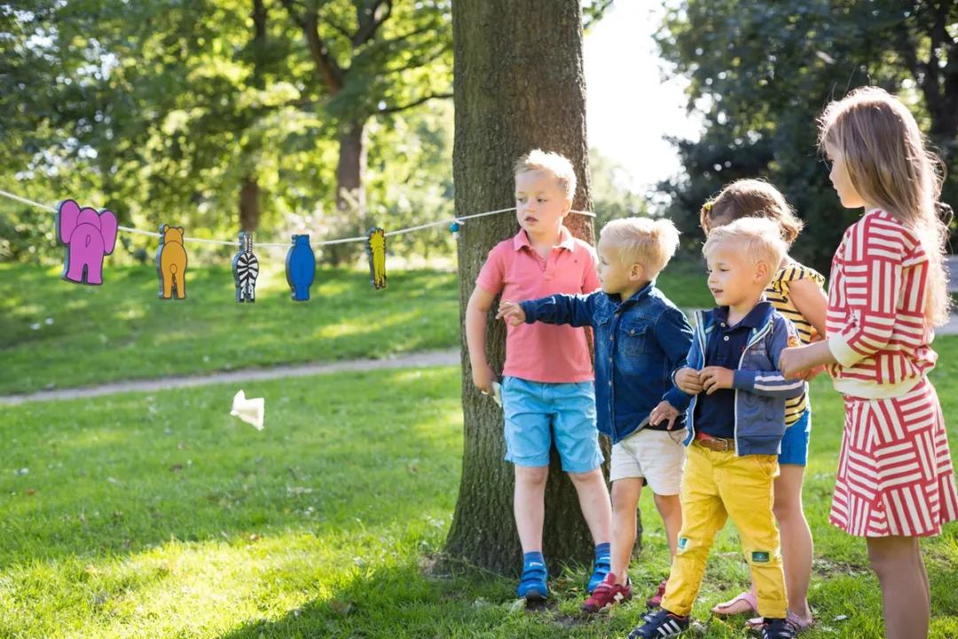 BS Toys Dierenbillenspel Hout - Grijs