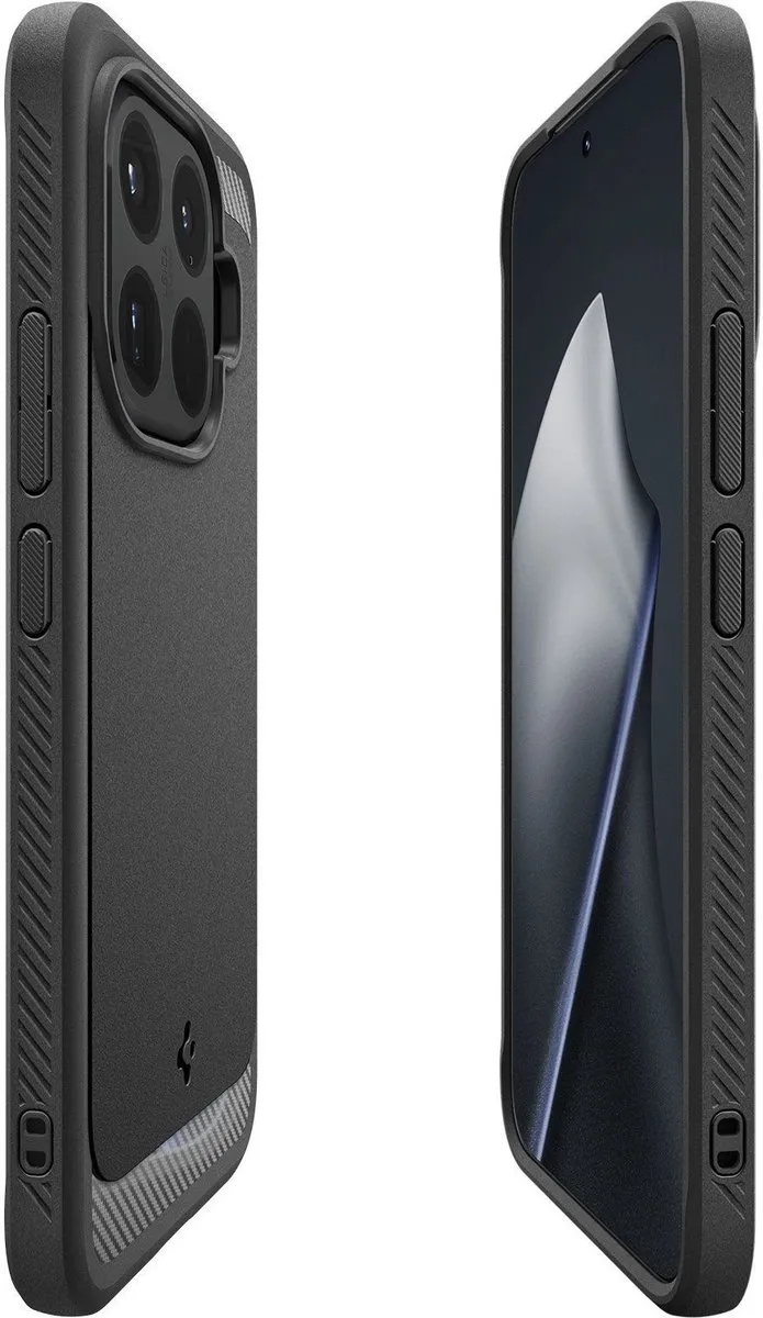 Spigen Rugged Armor ACS11152 Backcover - Xiaomi 15T Pro - Zwart