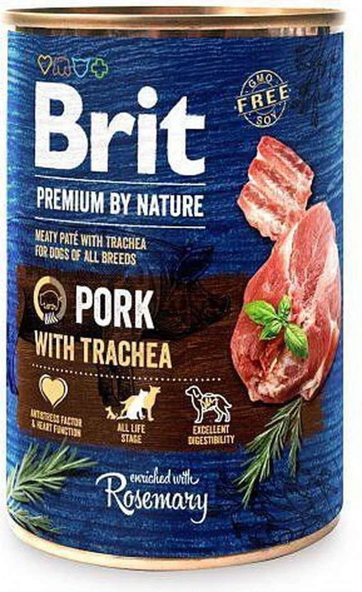Brit Premium Cans Varkensvoer met Luchtpijp 400g