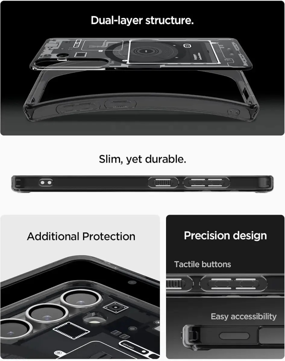 Spigen Ultra Hybrid MagFit Hoesje - Samsung Galaxy S25 - Zwart