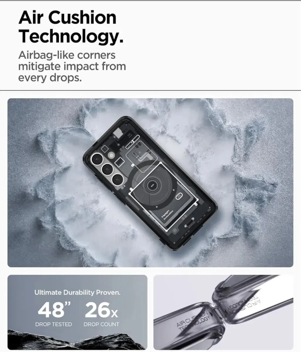 Spigen Ultra Hybrid MagFit Hoesje - Samsung Galaxy S25 - Zwart