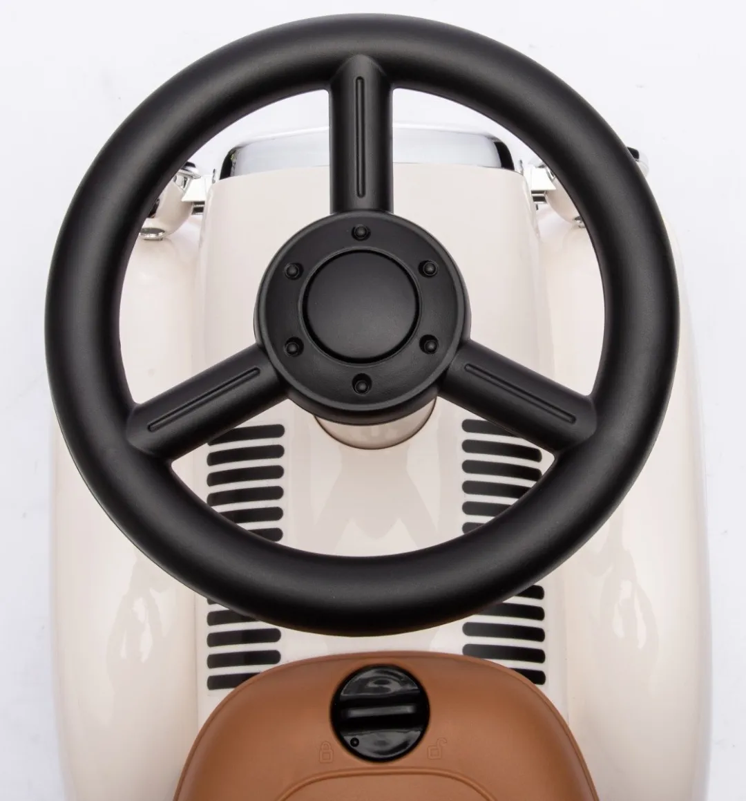 Eco Toys Retro Loopauto Stonegreen - Met Claxon & Opbergruimte