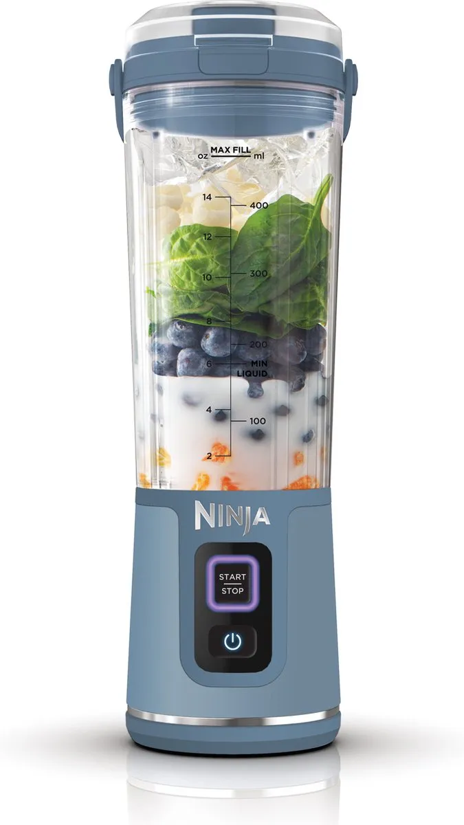Ninja BC151EUNV Draagbare Blender-To-Go 700W - Blauw
