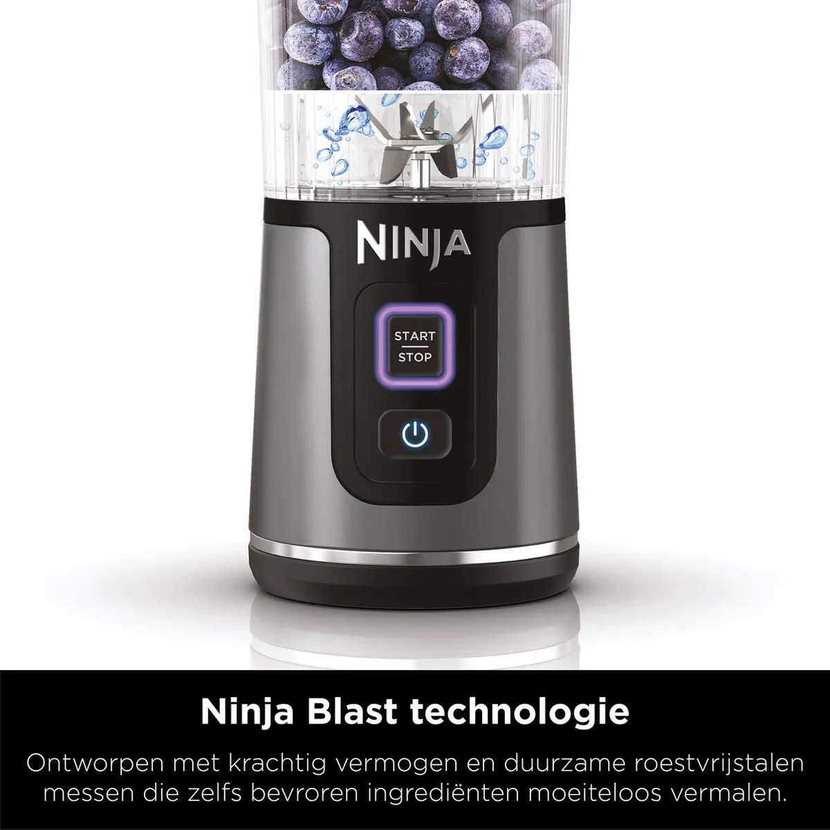 Ninja BC151EUNV Draagbare Blender-To-Go 700W - Blauw