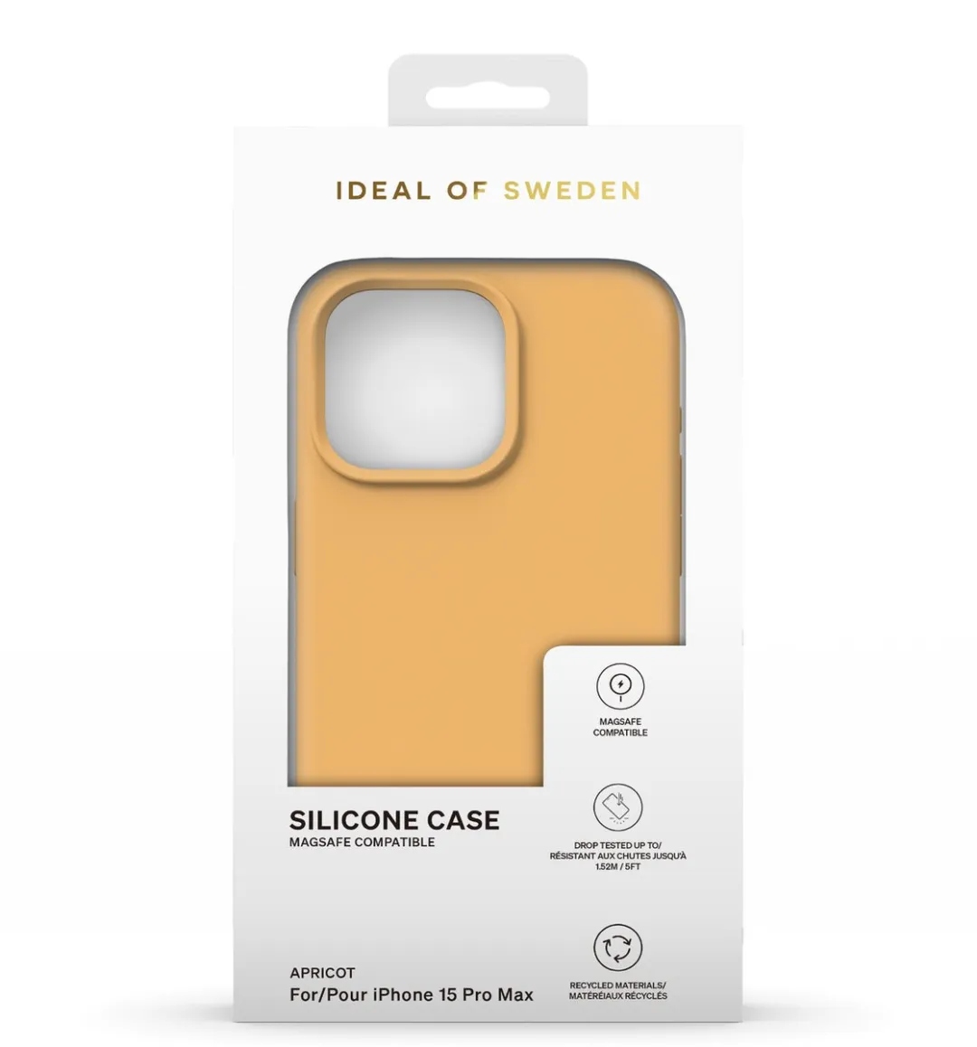 iDeal of Sweden iPhone 15 Pro Max Silicone Case - Apricot - MagSafe