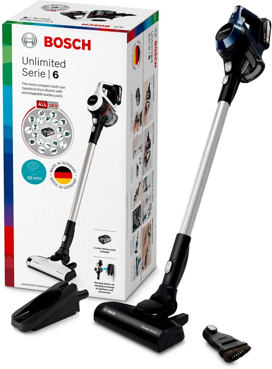 Bosch Unlimited 6 BBS611PCK Steelstofzuiger