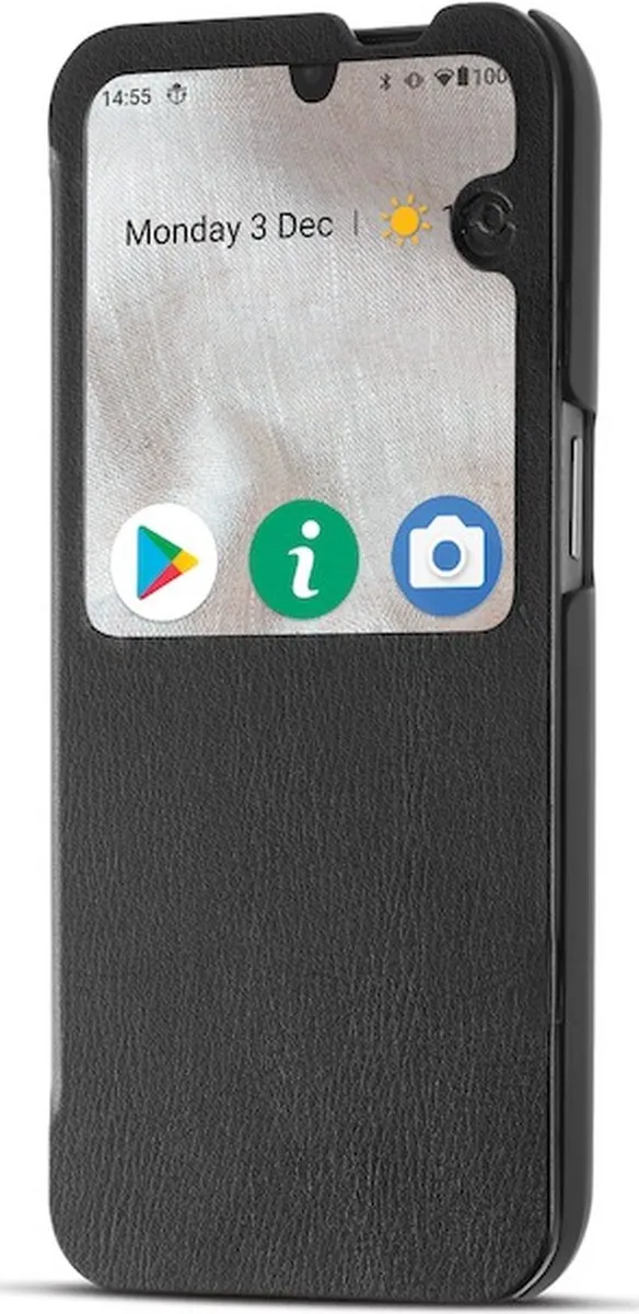 Doro 8100 - Telefoonhoesje - Smart Flipcover - Zwart