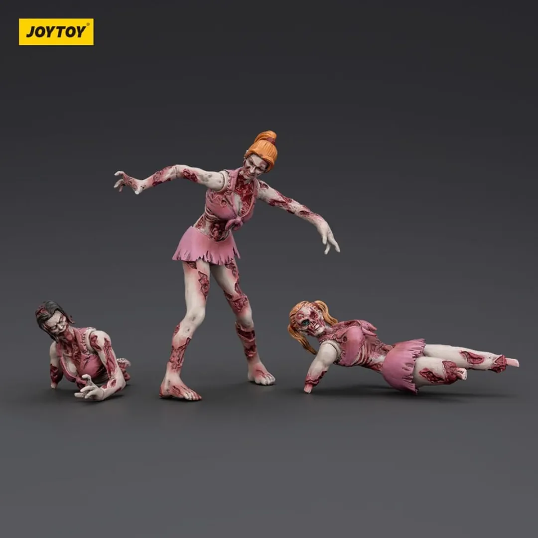 Joy Toy Zombie Dark Source Action Figuur 3-Pack Cheerleaders 8cm - Multi
