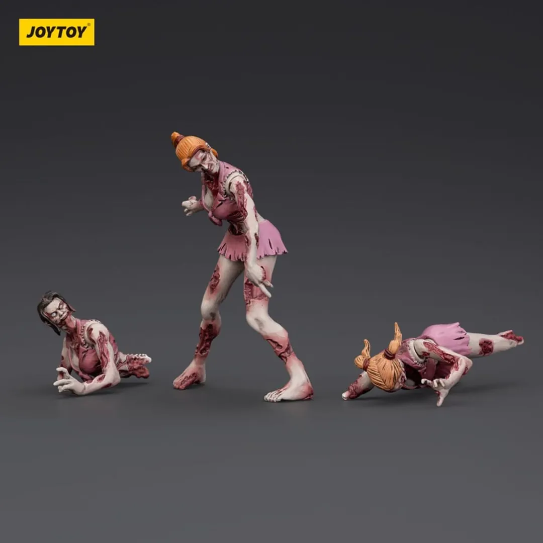Joy Toy Zombie Dark Source Action Figuur 3-Pack Cheerleaders 8cm - Multi