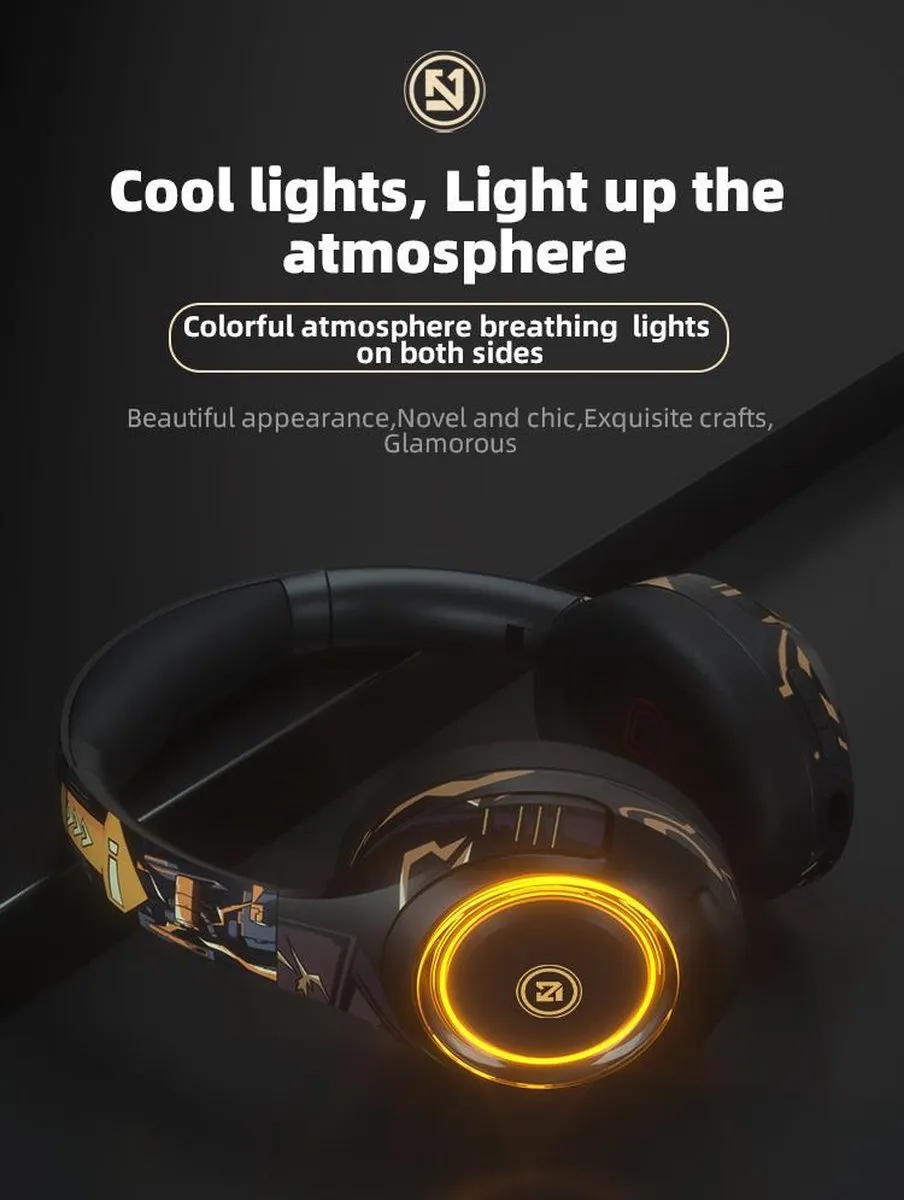 RyC Toys Gaming Headset SV Draadloos - Zwart