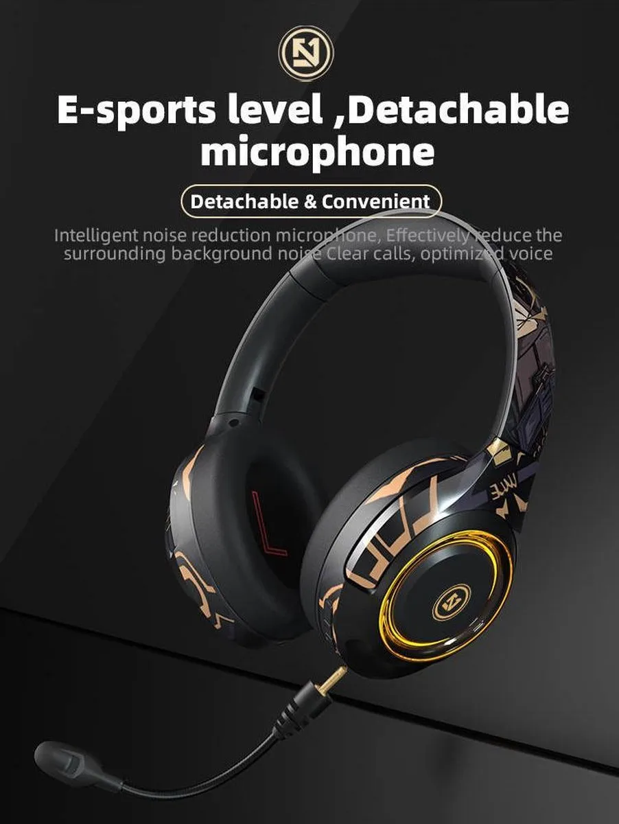 RyC Toys Gaming Headset SV Draadloos - Zwart