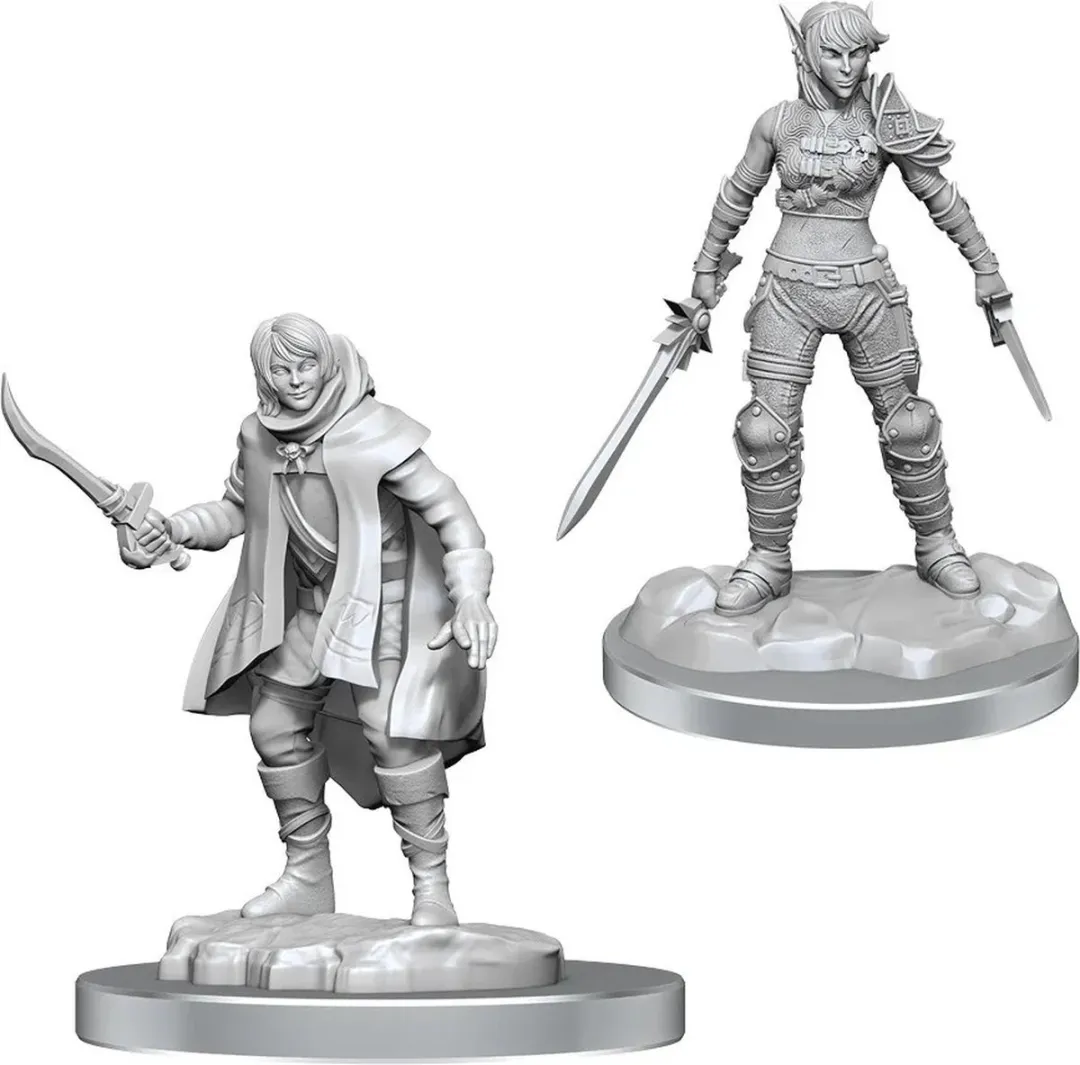 Wizkids D&D Nolzur's Marvelous Miniatures Elf Rogue & Half-elf Protégé