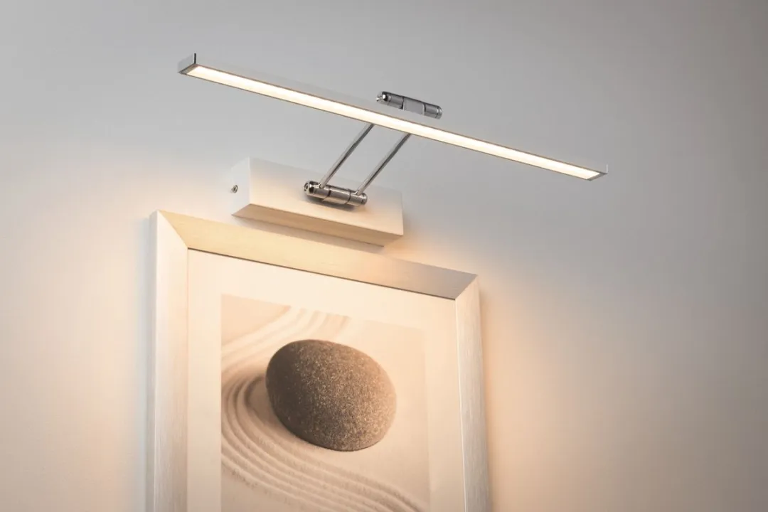 Paulmann Galeria LED Schilderijlamp Beam 2700K 580lm - Wit/Chroom
