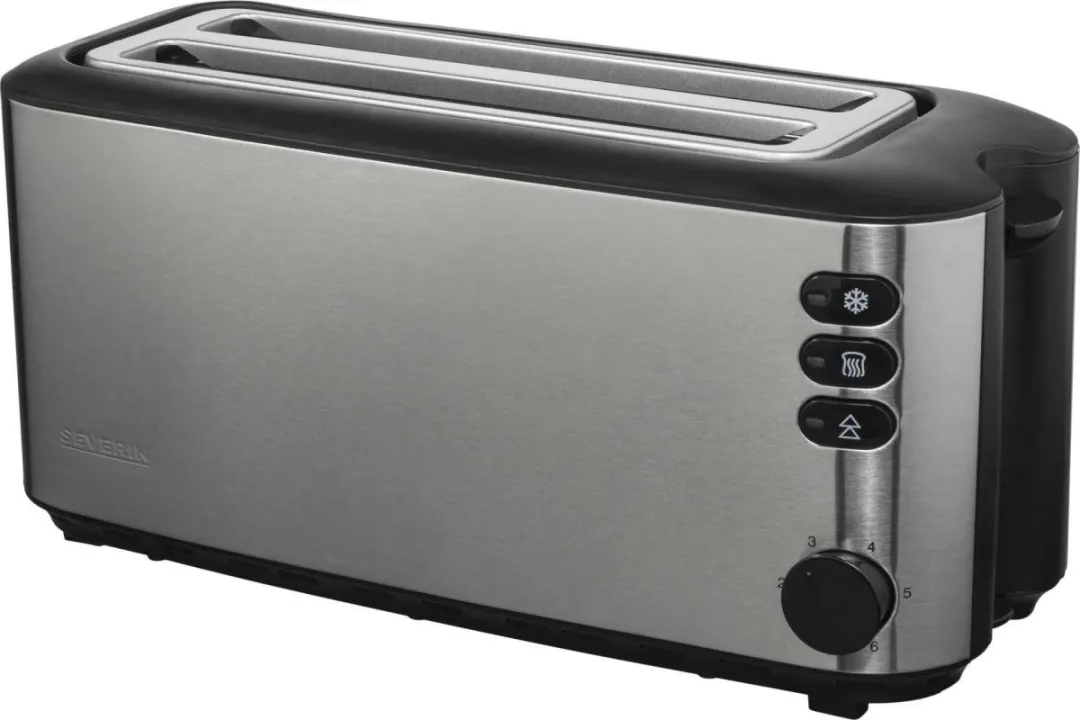 Severin AT 2509 Broodrooster 4 Sneetjes 1400W - Geborsteld RVS