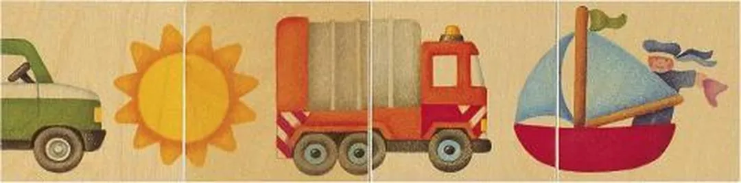 Selecta Houten Puzzelstraatjes 62055 - 2 Puzzels