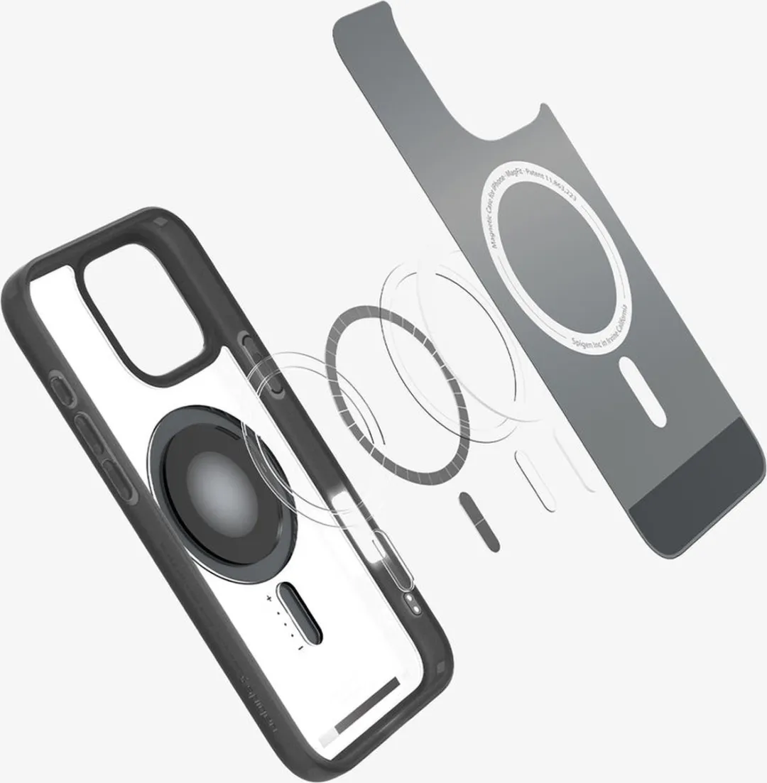 Spigen Ultra Hybrid MagFit ACS08383 Hoesje - iPhone 16 Pro Max - Zwart
