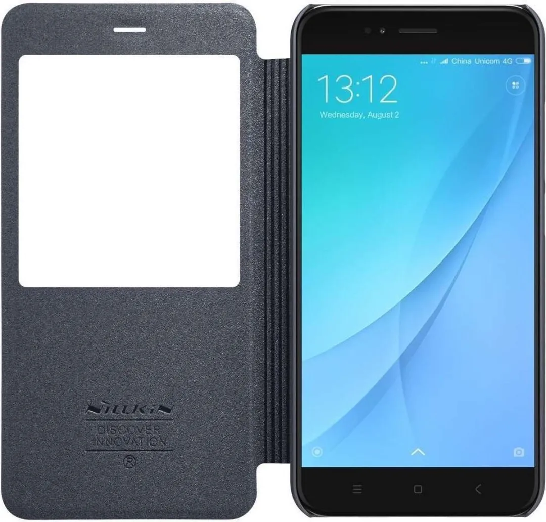 Nillkin Sparkle Series Leather Case Xiaomi Mi A1 - Zwart - afbeelding 2 van 6