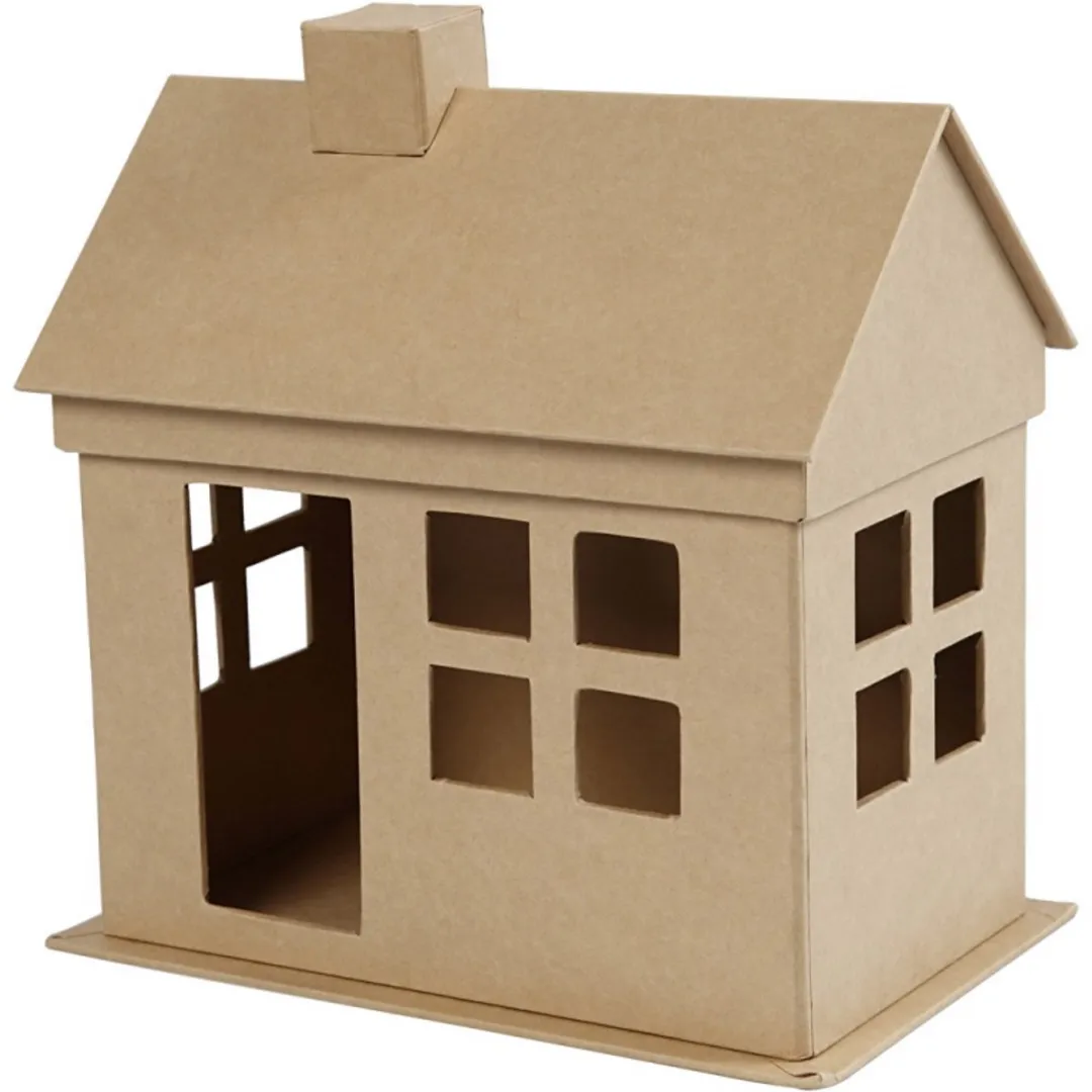 Creativ Company Papier Maché Huis 23x22,5x14,5cm