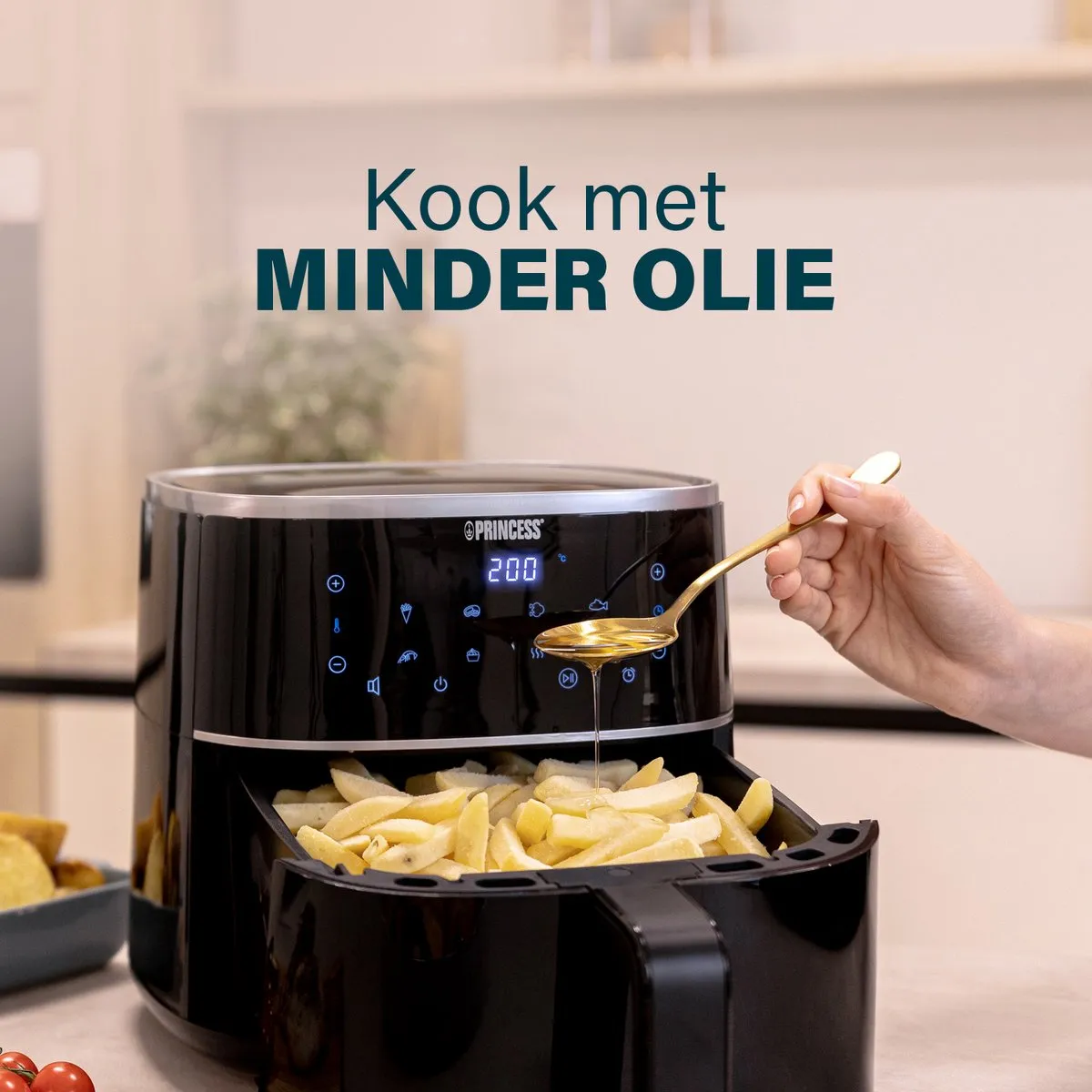 Princess Digitale Airfryer XL 182244 - 6L - 1500W - Zwart