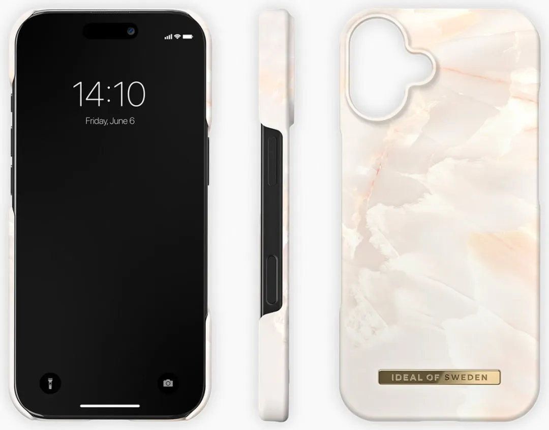 iDeal of Sweden iPhone 16 Plus Backcover Rose Pearl Marble - IDFC-I2467-257