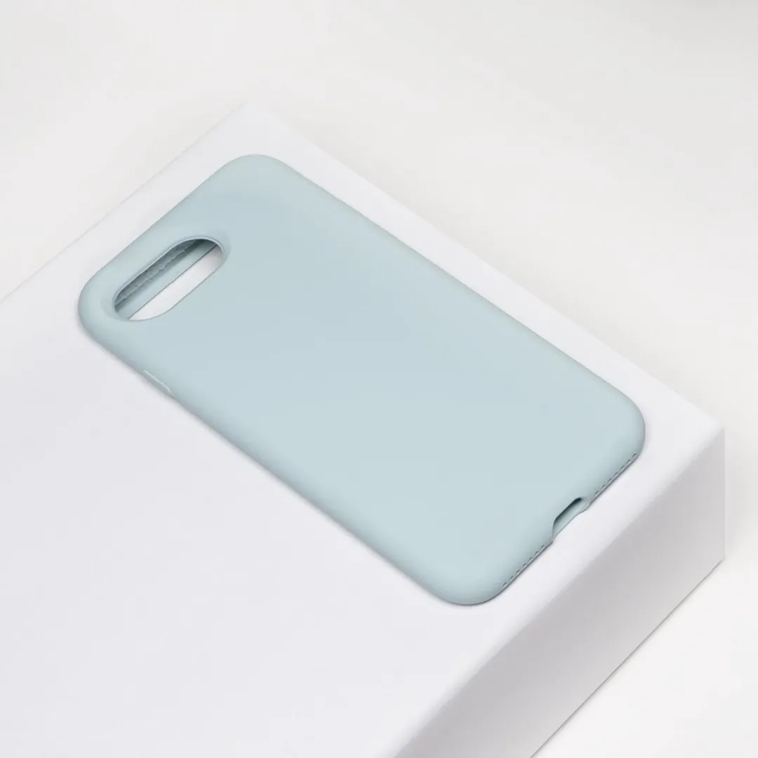BMAX Siliconen Hoesje iPhone 8 Plus - Zeeblauw