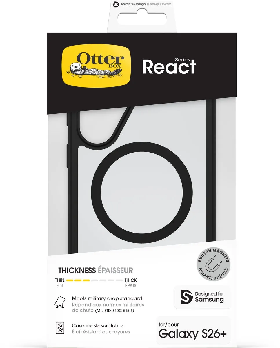 OtterBox React Backcover S26 Plus - Zwart - 77-99936