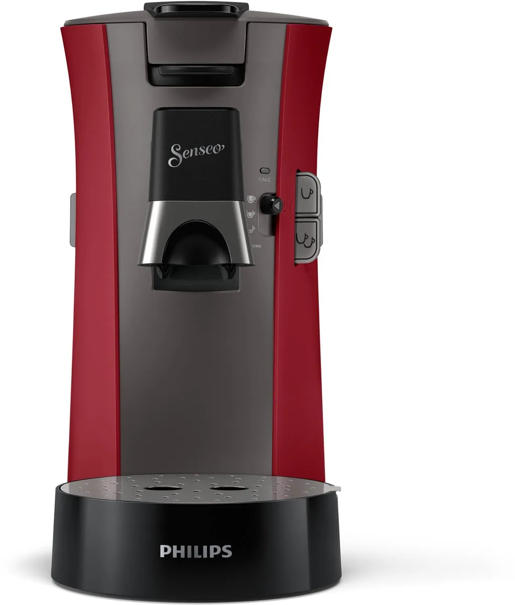 Philips Senseo CSA240/91 Koffiezetapparaat - 2 Kopjes - 0,9L - Zwart/Rood