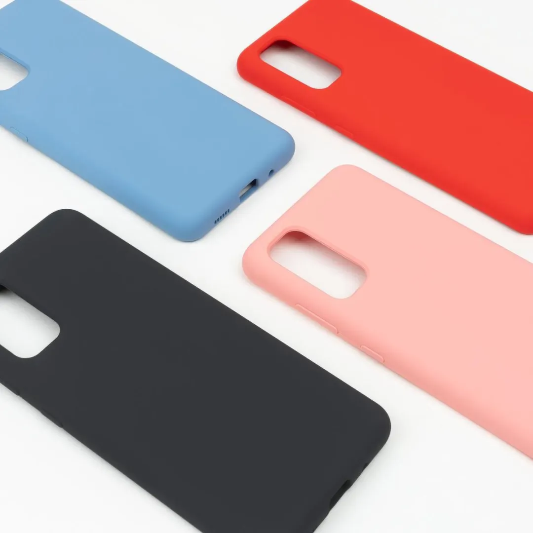 BMAX Siliconen hard case hoesje geschikt voor Samsung Galaxy S20 / Hard Cover / Beschermhoesje / Telefoonhoesje / Hard case / Telefoonbescherming - Peach