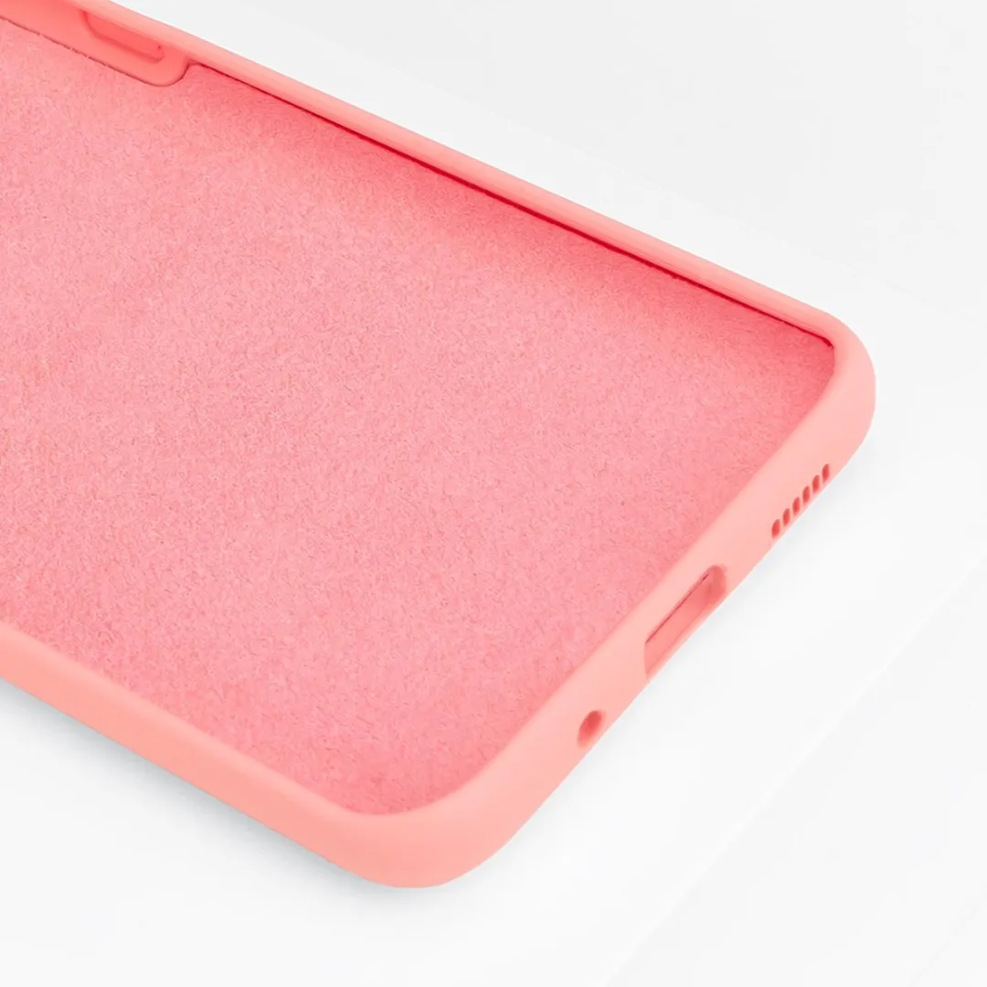 BMAX Siliconen hard case hoesje geschikt voor Samsung Galaxy S20 / Hard Cover / Beschermhoesje / Telefoonhoesje / Hard case / Telefoonbescherming - Peach