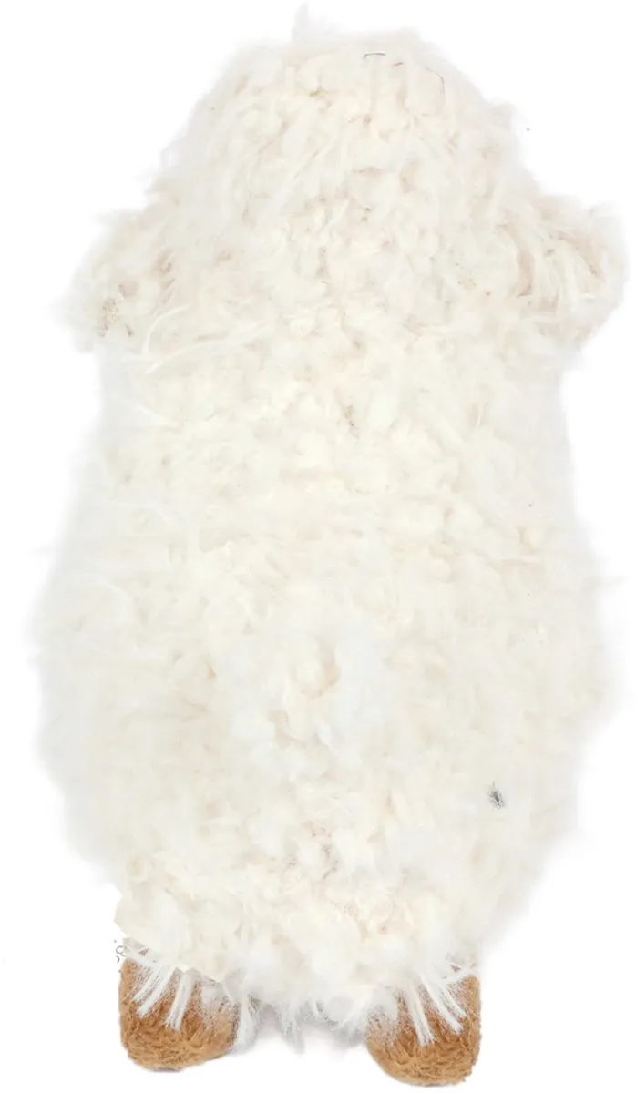PIA Soft Toys Pluche Schaap - Wit/Grijs - Krullend - Klein 18x23cm