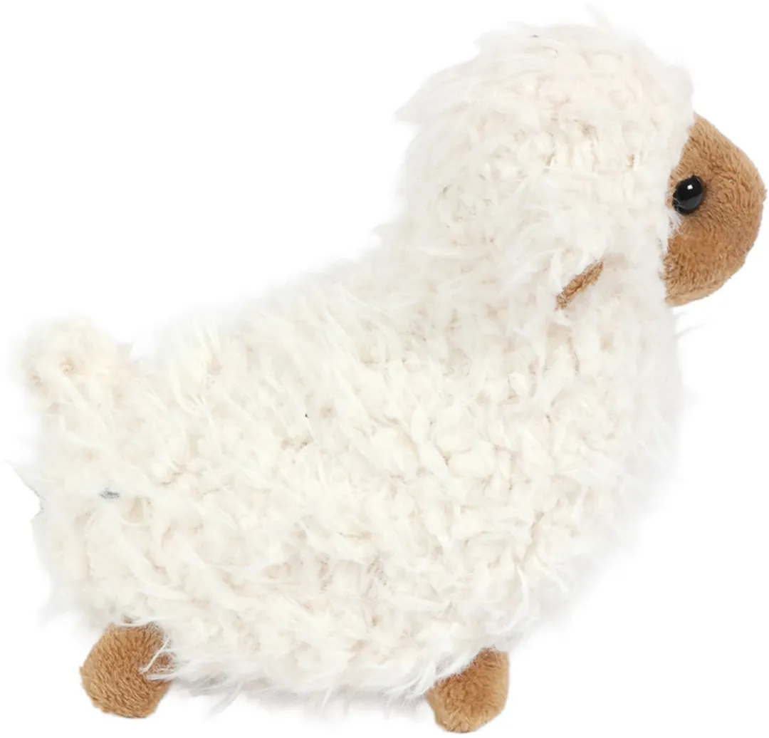 PIA Soft Toys Pluche Schaap - Wit/Grijs - Krullend - Klein 18x23cm