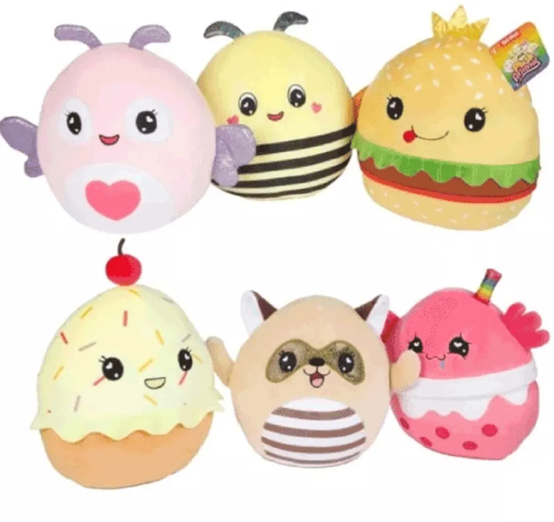 Toi-Toys 12 Stuks Pluche Dieren