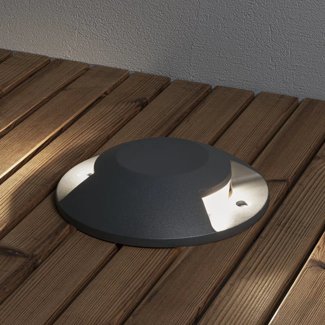 Konstsmide Grondspot 2 LED 3000K IP65 900lm - 20cm Aluminium Wit