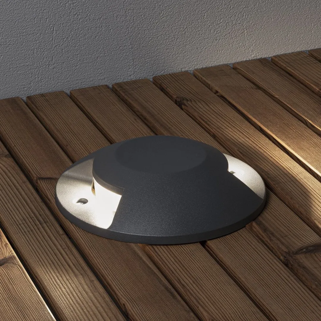 Konstsmide Grondspot 2 LED 3000K IP65 900lm - 20cm Aluminium Wit
