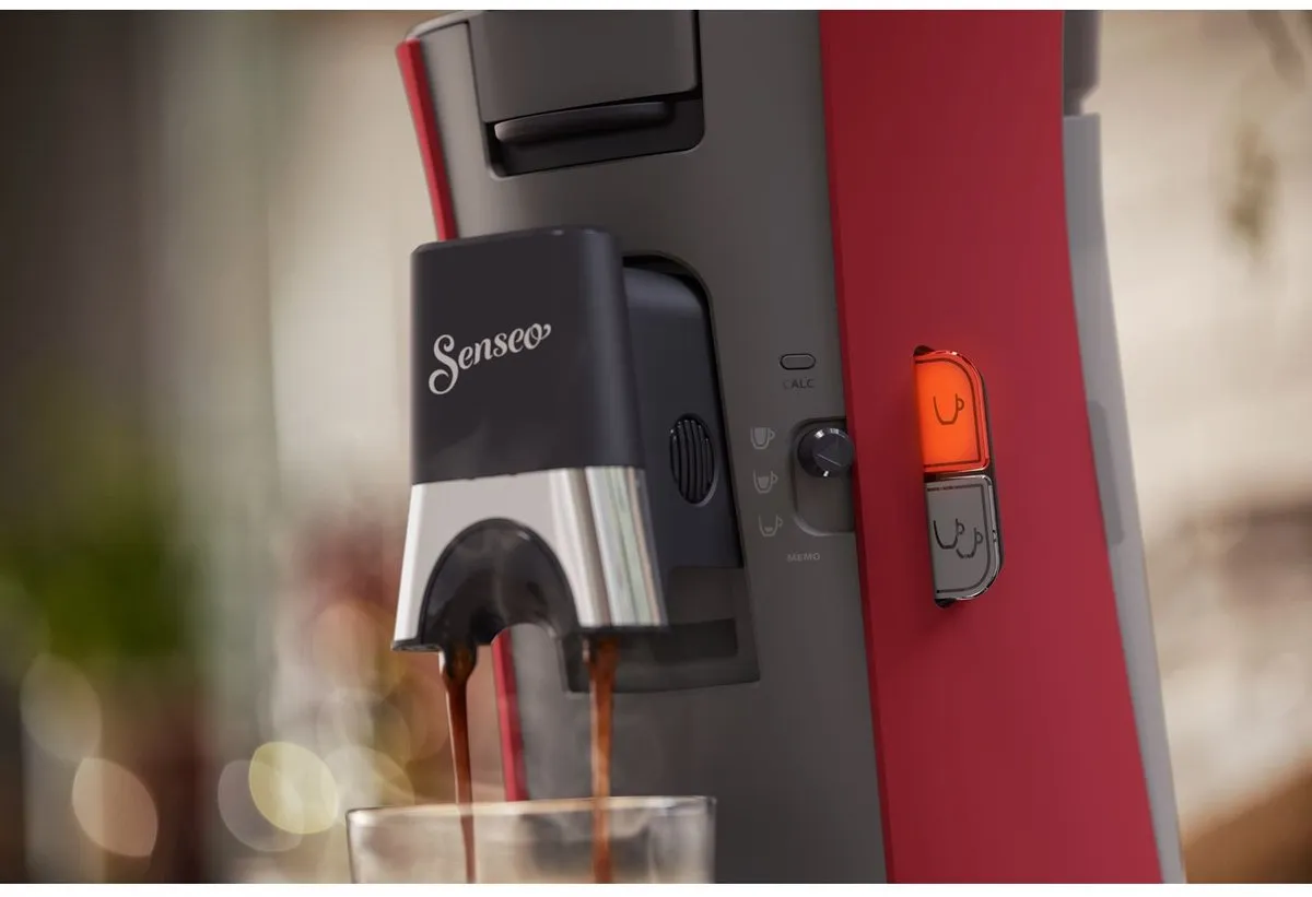 Philips Senseo Select CSA240/90 Koffiepadmachine - 2 Kopjes - Rood & Grijs - afbeelding 6 van 6