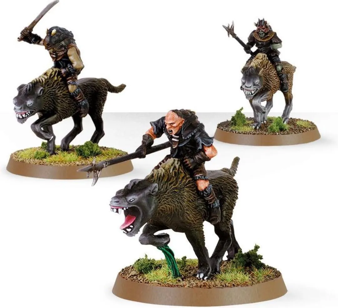 Games Workshop Warhammer The Lord Of The Rings Warg Riders 30-37