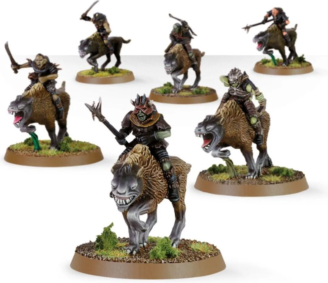 Games Workshop Warhammer The Lord Of The Rings Warg Riders 30-37