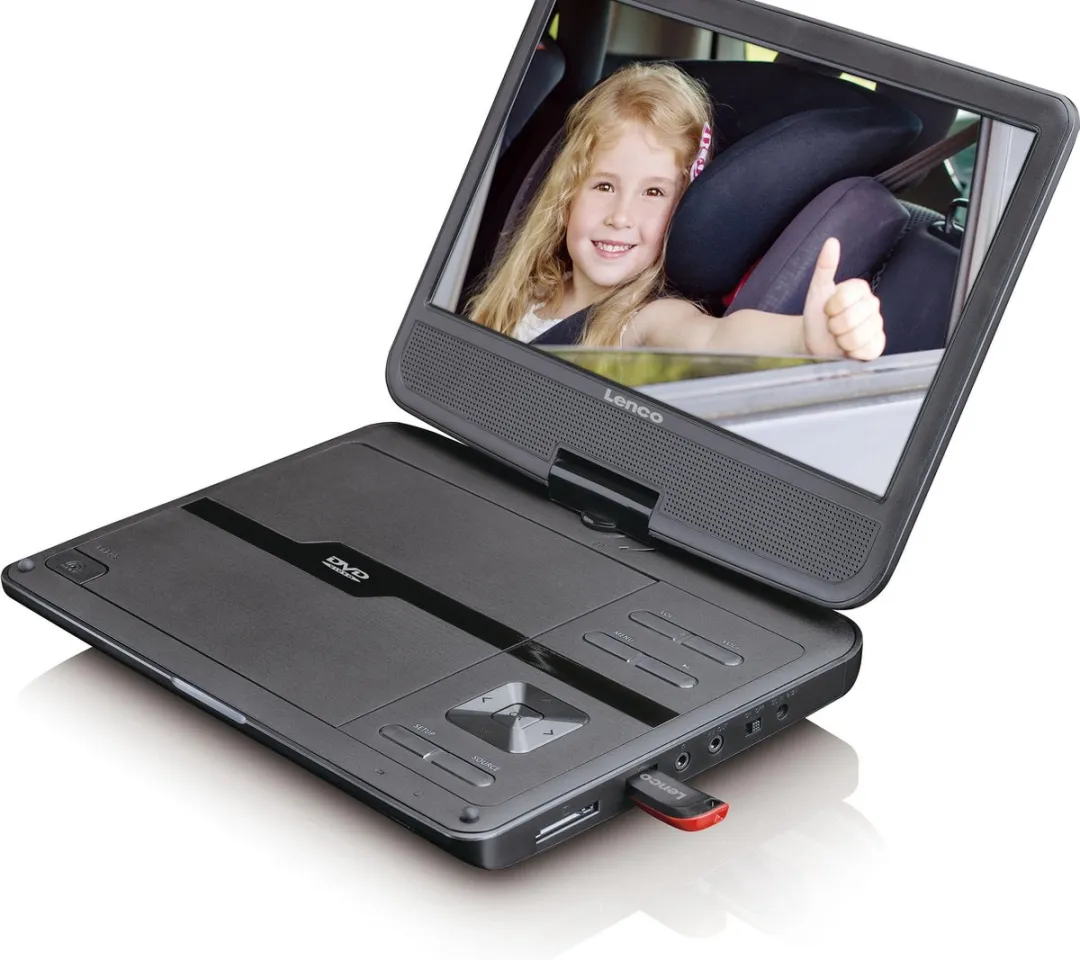 Lenco DVP-1010BK Portable DVD-speler - 10" - Zwart