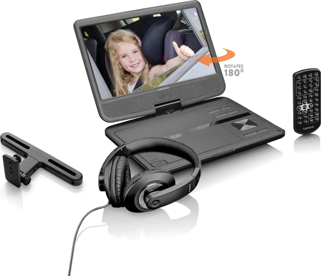 Lenco DVP-1010BK Portable DVD-speler