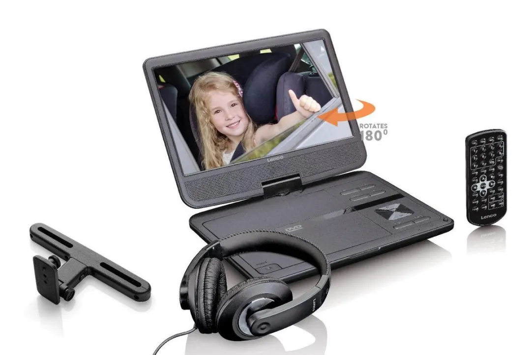 Lenco DVP-1010BK Portable DVD-speler - 10" - Zwart