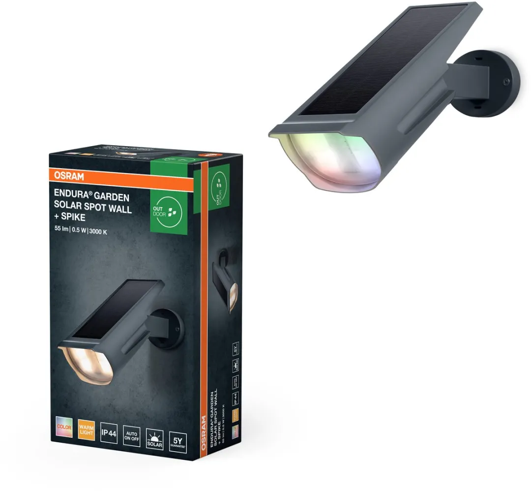 Osram Endura Garden Solar Spot RGB & Warm Wit - IP44