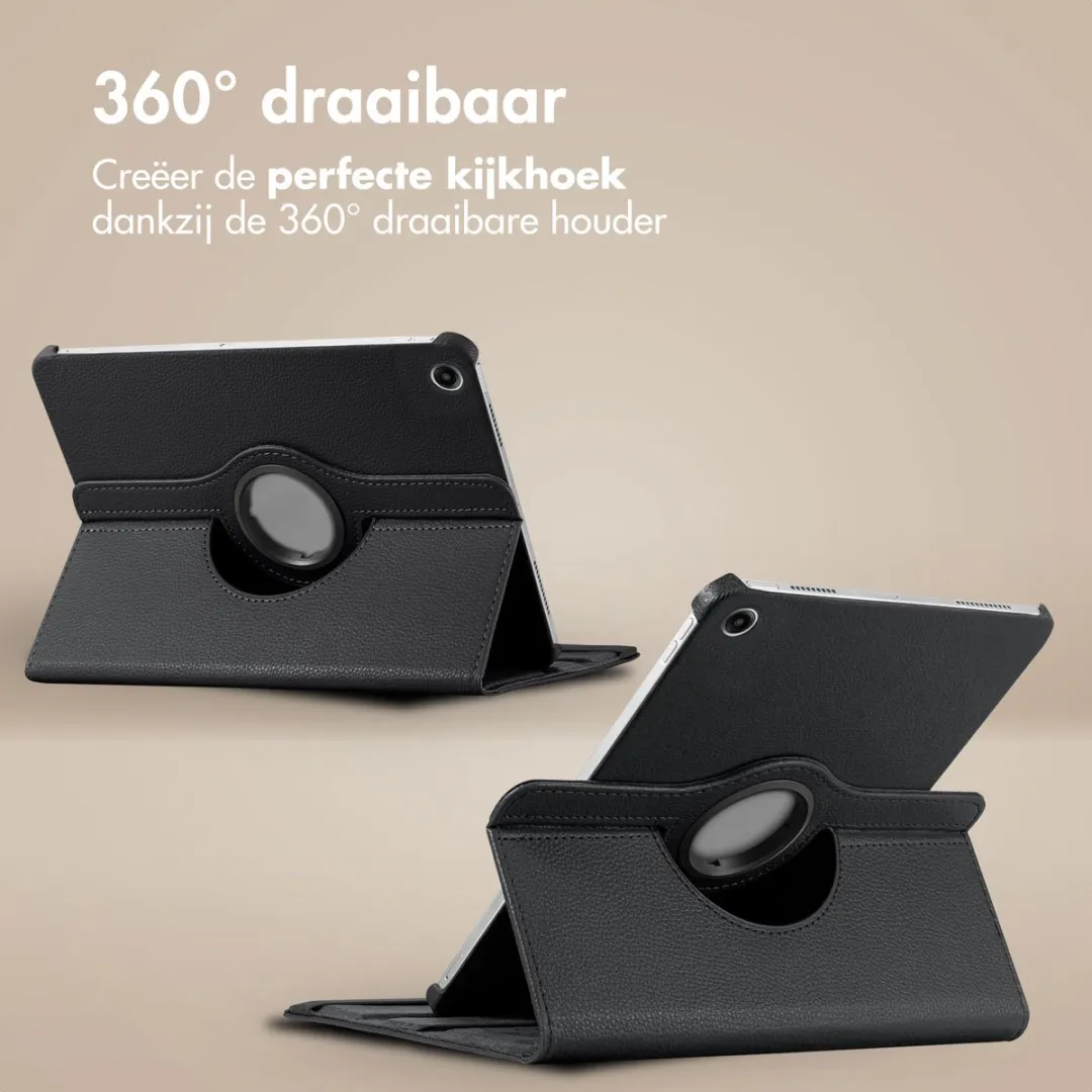 imoshiion Tablethoes Samsung Galaxy Tab A9 Plus SH00068473 - 360° Draaibare Bookcase - Zwart