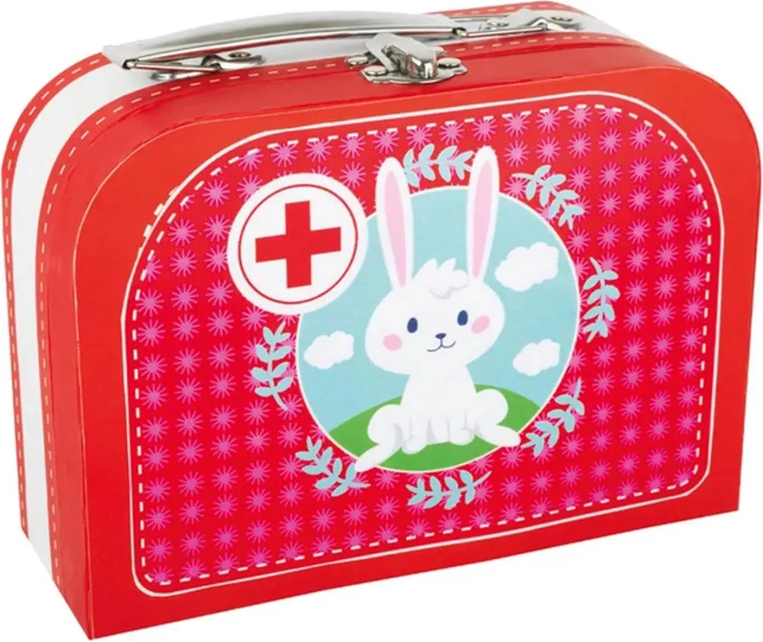 Small Foot Houten Dierenarts Set 9-delig - Rood - afbeelding 6 van 6