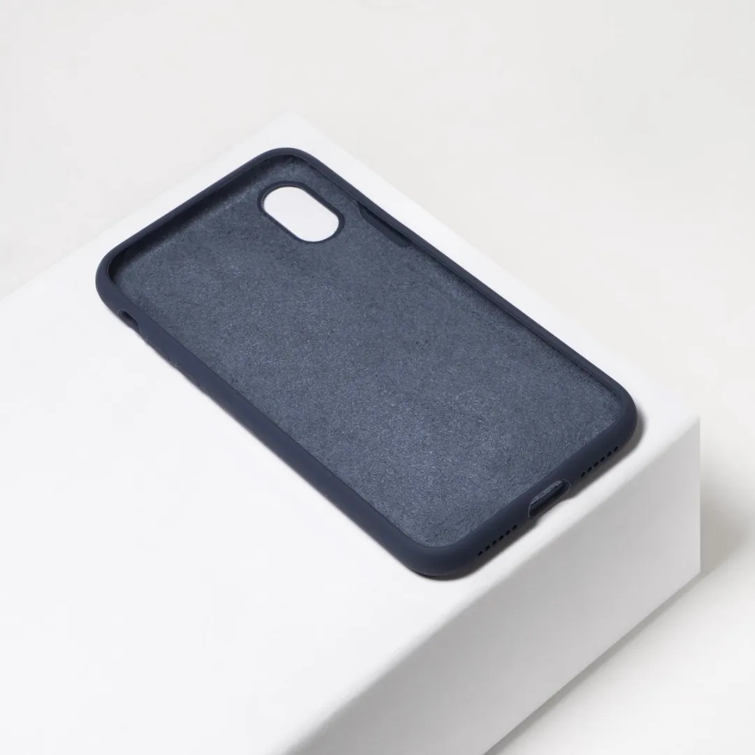 BMAX Siliconen Hoesje iPhone Xs Max - Donkerblauw BMAX86131531