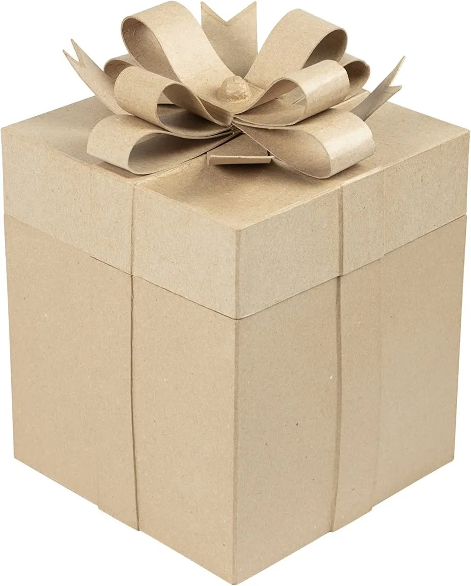 Decopatch Vierkante Geschenkdozen - 2 Stuks Kraft