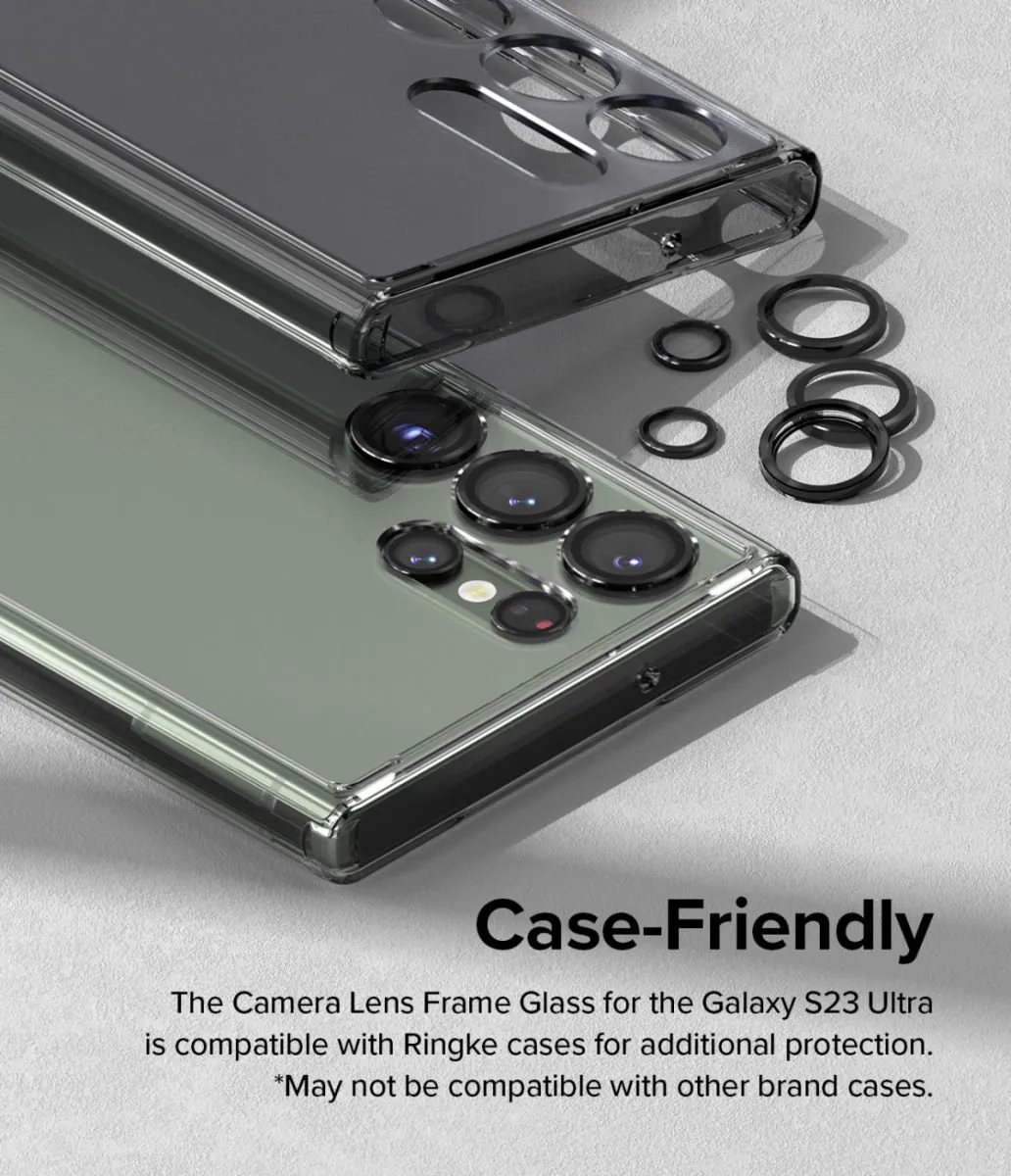 Ringke Frame Glass Camera Protector Samsung Galaxy S23 Ultra - Zwart