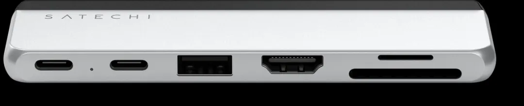 Satechi ST-HSP9P USB-C Hub - 6 Poorten - Zilver - afbeelding 4 van 6