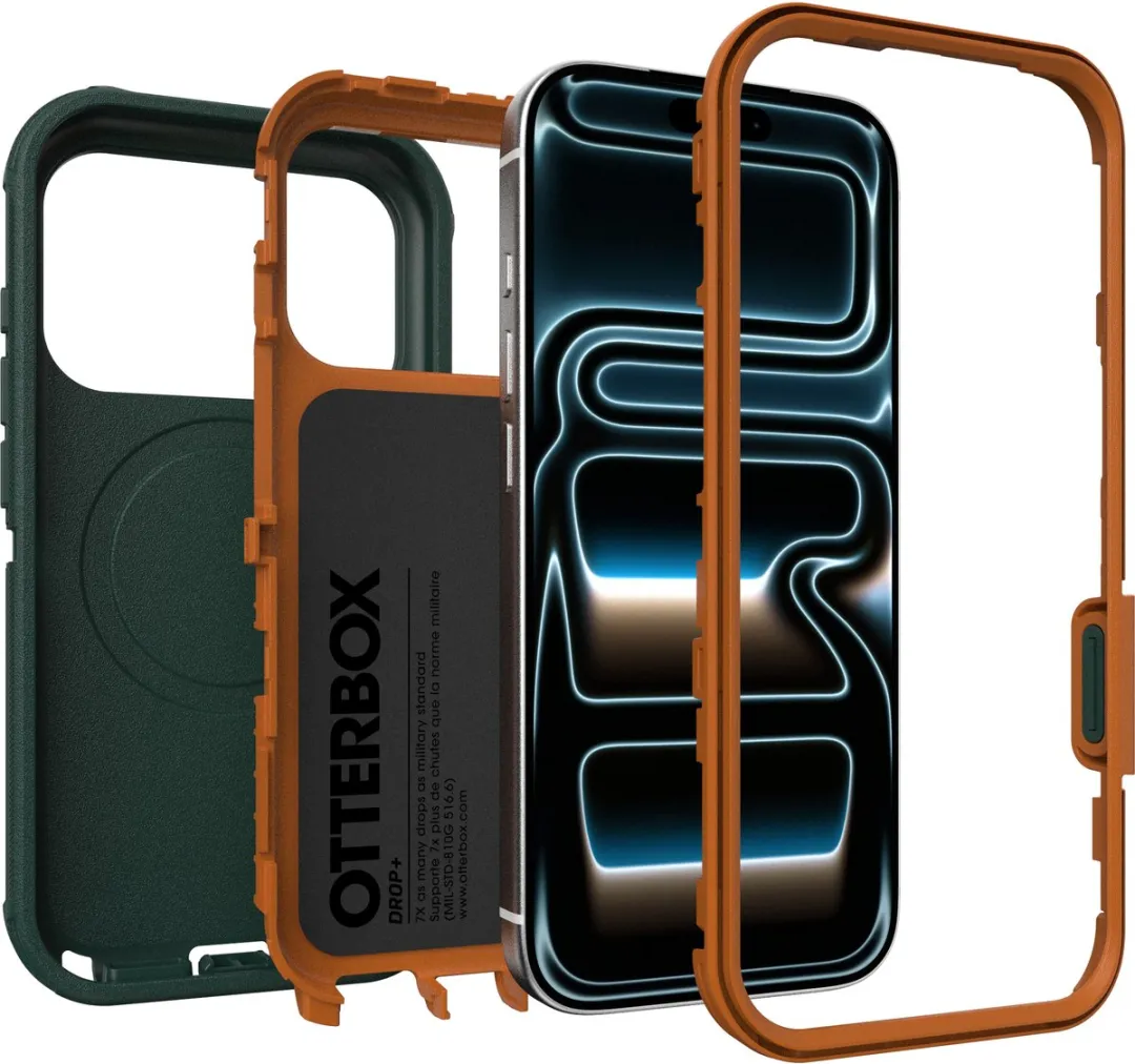 OtterBox Defender Pro 77-98388 iPhone 17 Pro Hoesje - Groen - afbeelding 6 van 6